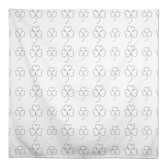 Simple Clover Pattern 58&#x22; x 58&#x22; Tablecloth